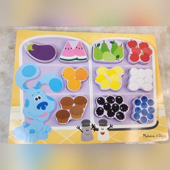 Melissa & Doug Other - Melissa & Doug Blues Clues Chunky Wood Counting Puzzle